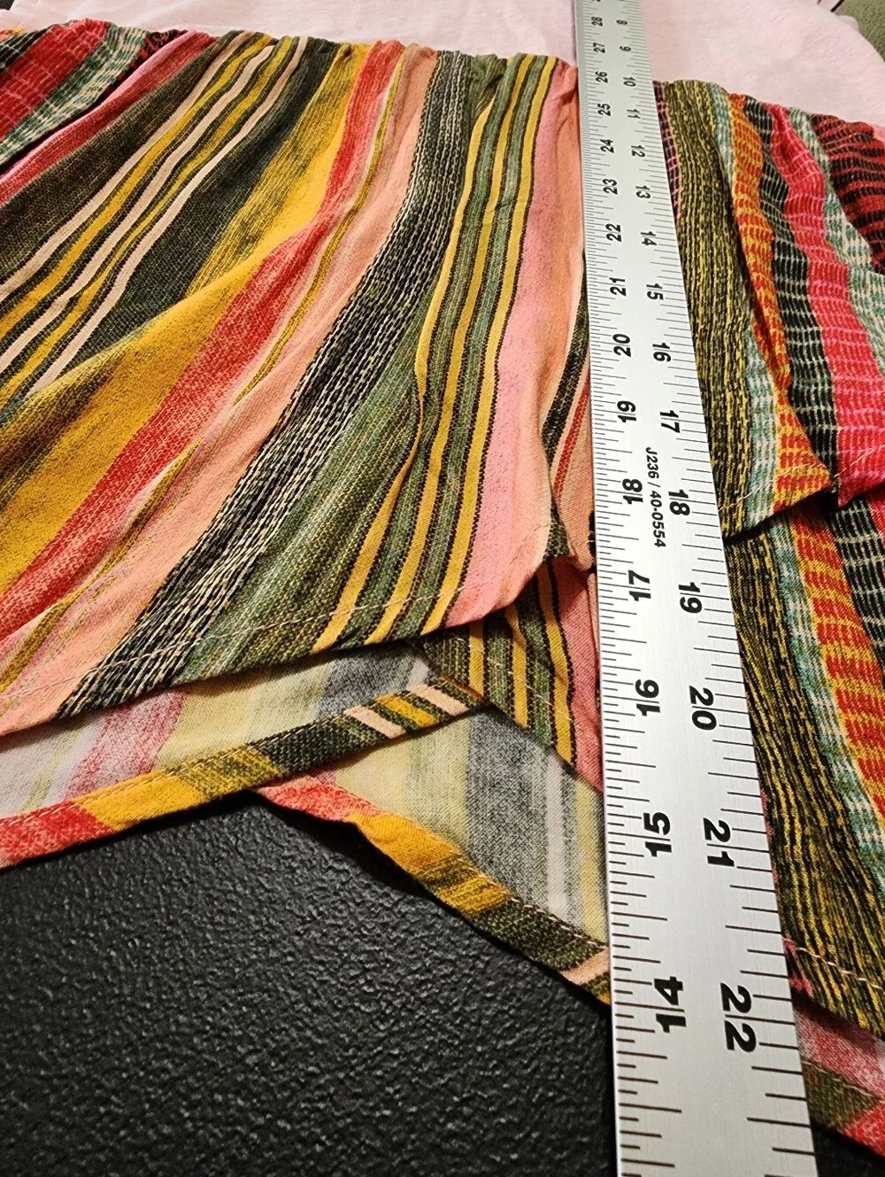 Boho Stripe Handkerchief Hem Top | True Craft | M Girls‎